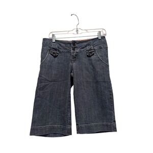 Vintage Denim Boom Boom Jean Shorts Size 7 Y2K Grunge Festival Summer